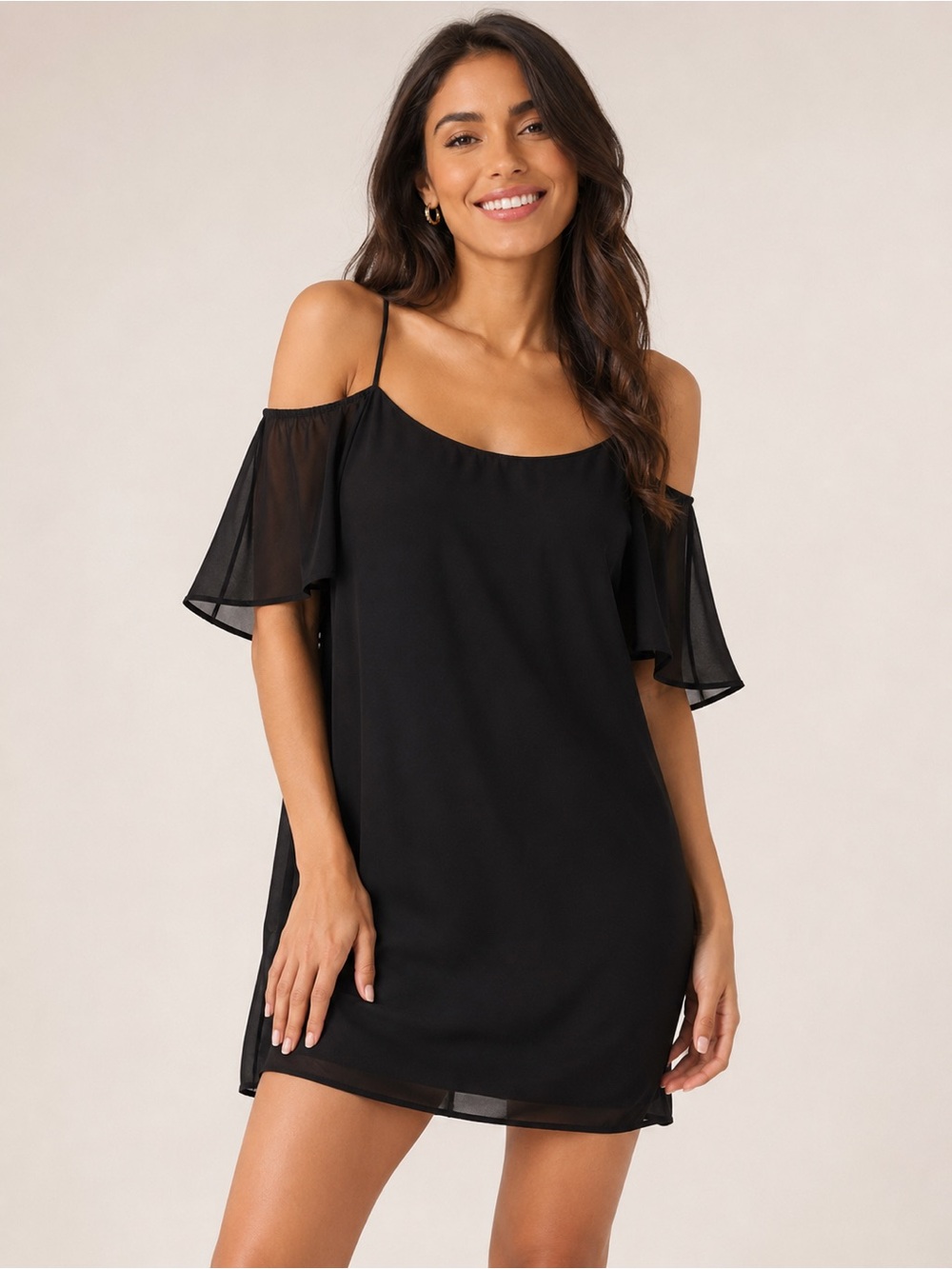 Classic Black Dress Small Minimalist